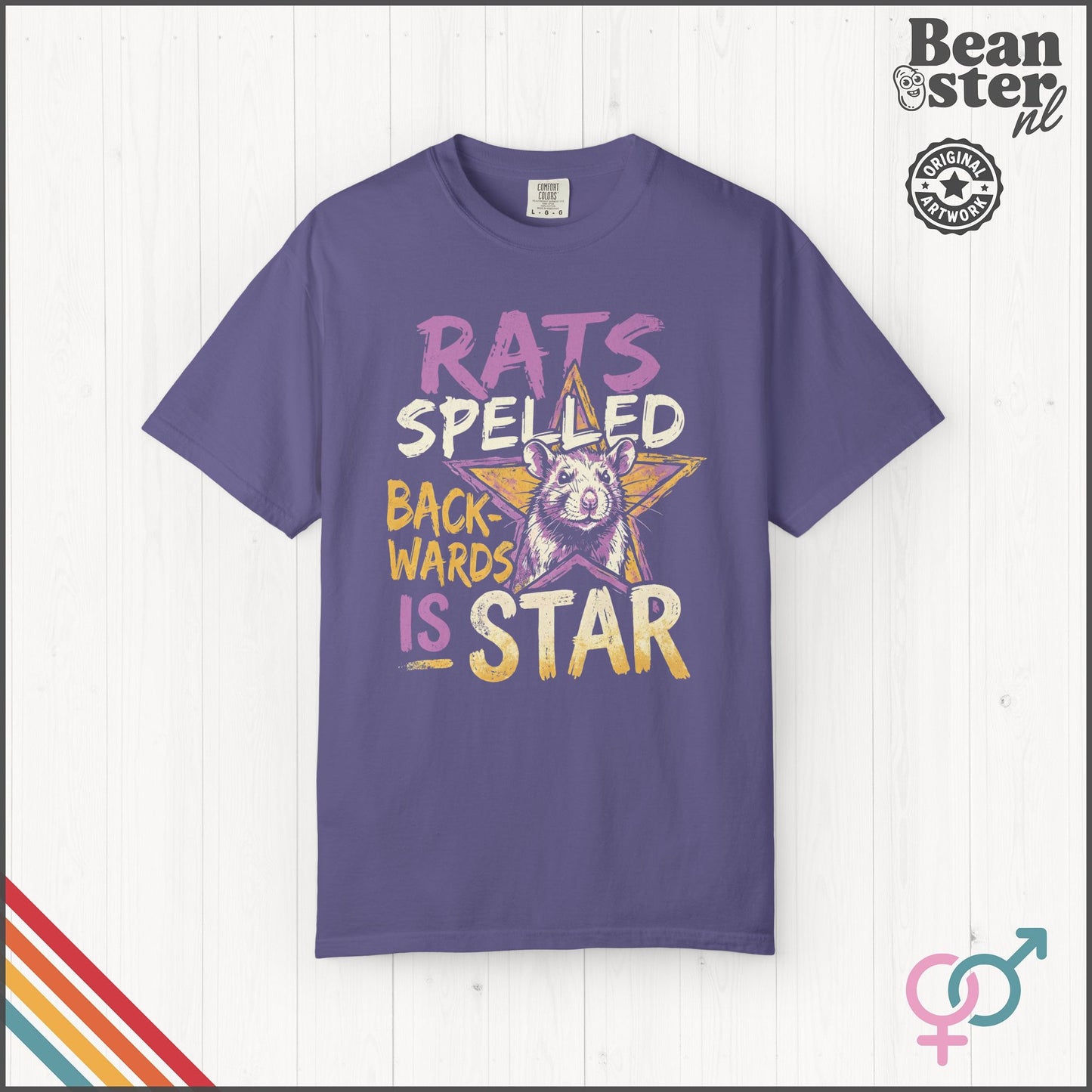 Rats Spelled Backwards Is Star Funny Animal Meme Shirt