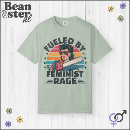 Fueled By Female Rage Retro Tee – Feminist Shirt