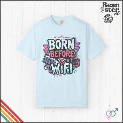 Born Before WiFi T-Shirt | 80s Kid Retro Tech Tee