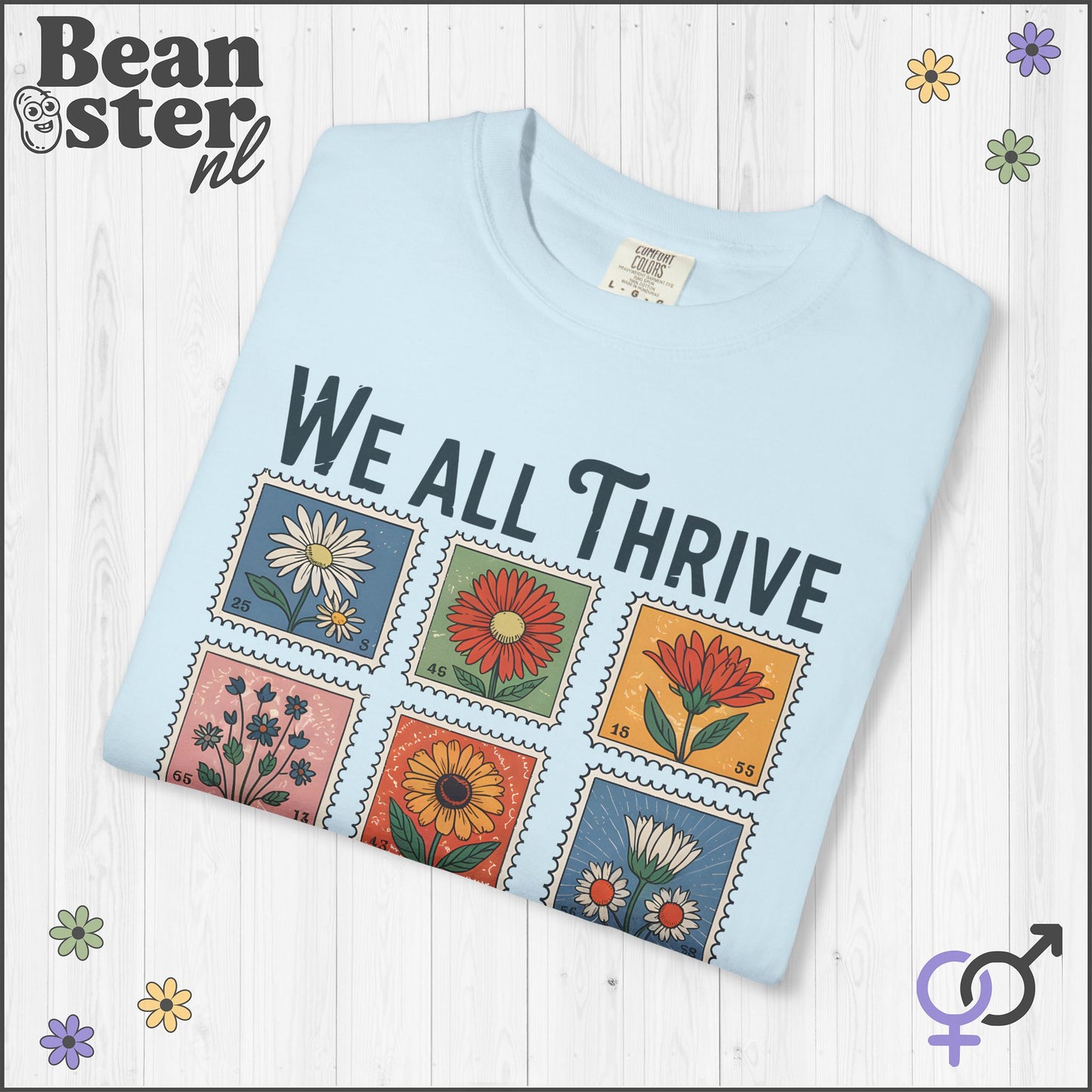 We All Thrive Tee – Mental Health Awareness Shirt