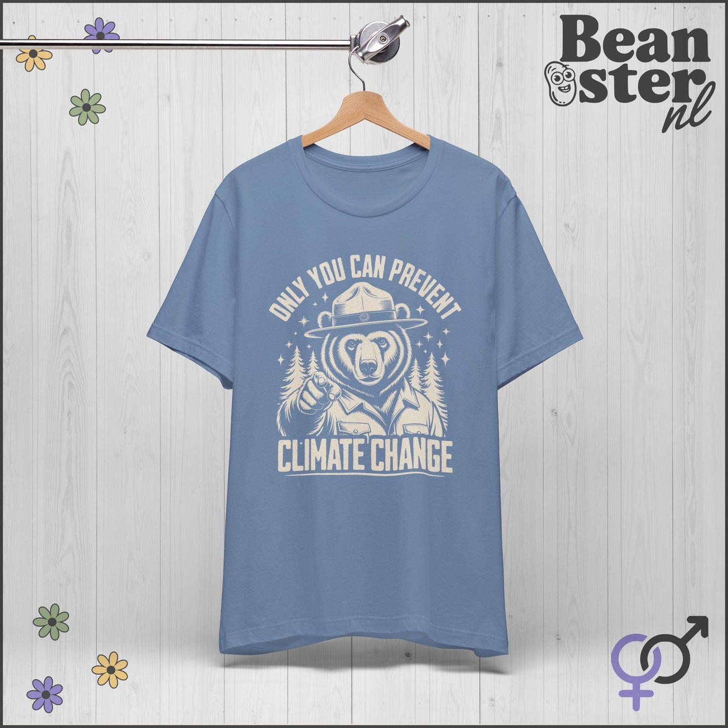 Only You Can Prevent Climate Change Ranger Bear Tee