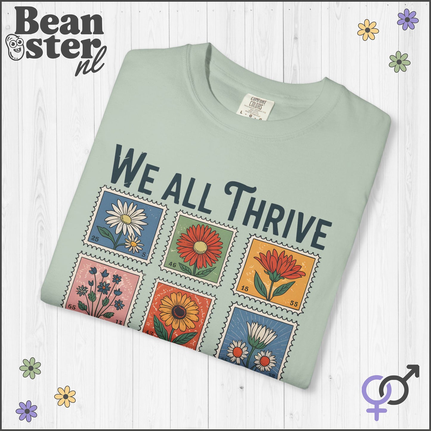 We All Thrive Tee – Mental Health Awareness Shirt