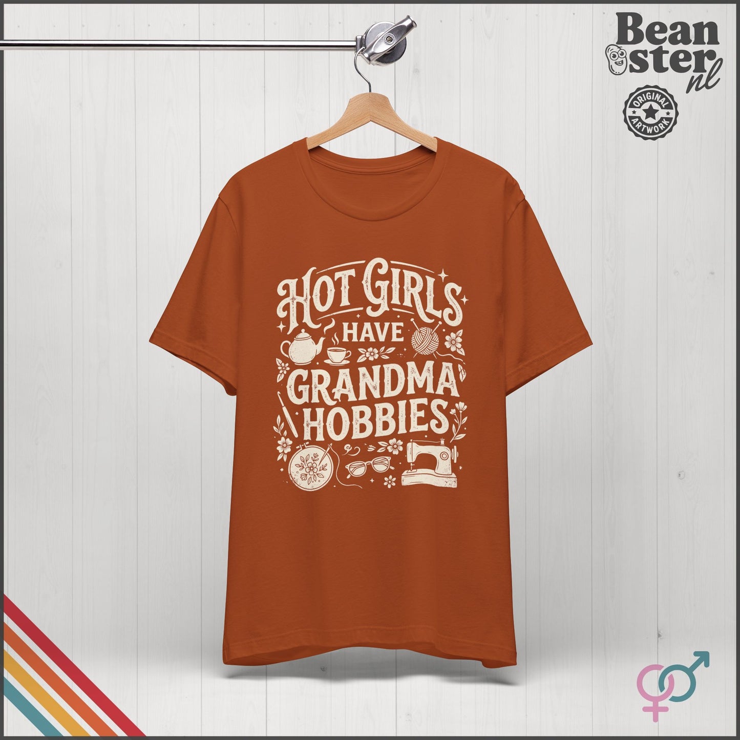 Hot Girls Have Grandma Hobbies T-Shirt | Cozy Girl Tee