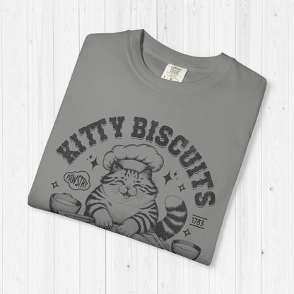Kitty Biscuits Shirt – Cute Cat Baking Bread Tee for Cat Lovers