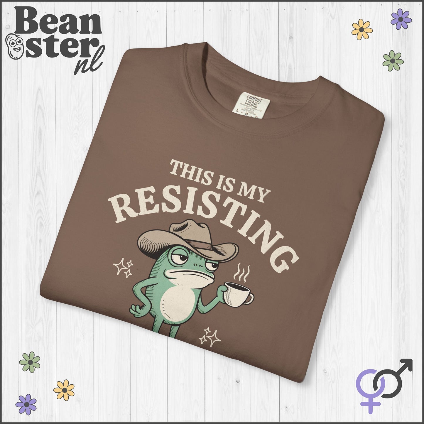 Quirky Frog Shirt – Resisting Bitch Face Tee