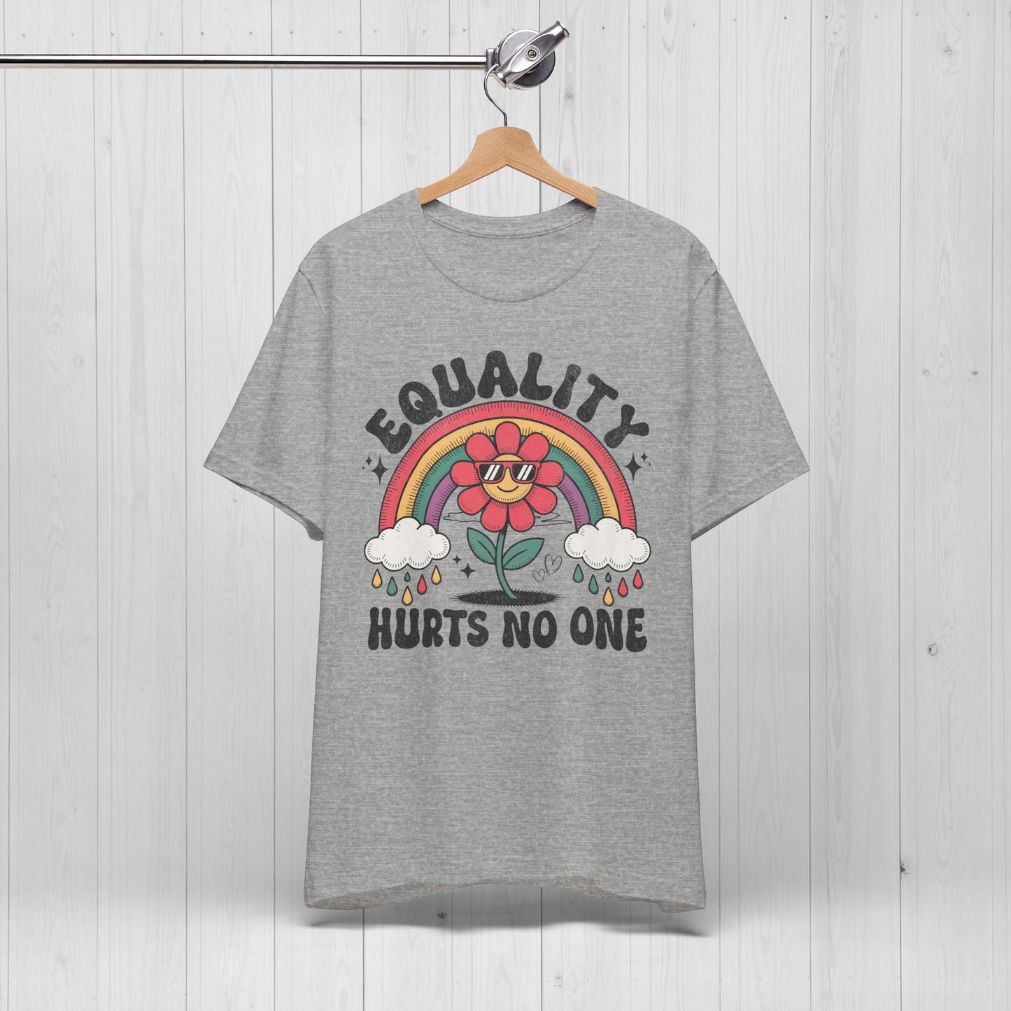 Equality Hurts No One Shirt – Groovy Pride Tee 🌈🌼