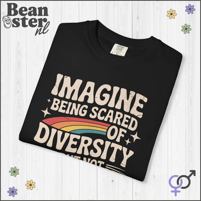 Imagine Diversity Not Dictatorship Retro Activist Tee