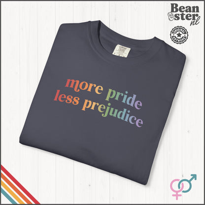 More Pride Less Prejudice LGBTQ Pride T-Shirt