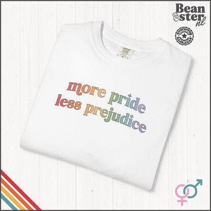 More Pride Less Prejudice LGBTQ Pride T-Shirt