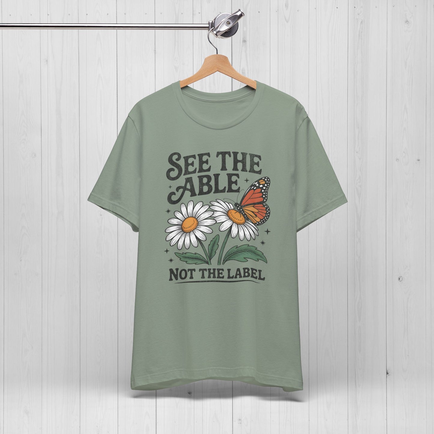 See The Able Not The Label Floral Tee – Autism Awareness Shirt