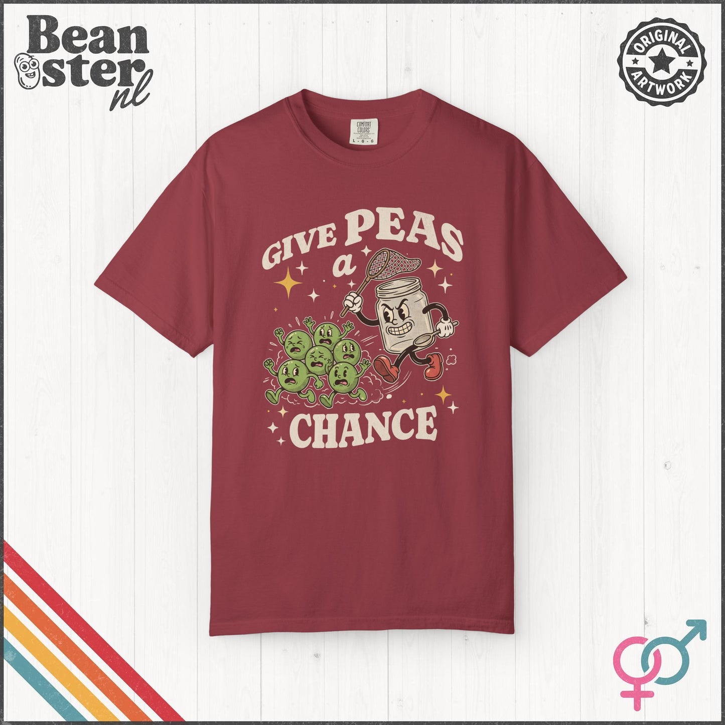 Give Peas A Chance Funny Peace Graphic T-Shirt