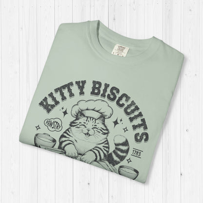 Kitty Biscuits Shirt – Cute Cat Baking Bread Tee for Cat Lovers