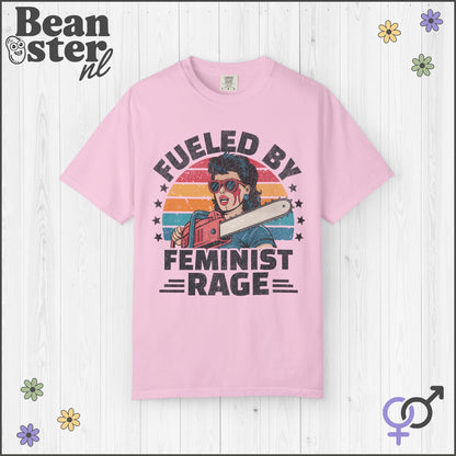 Fueled By Female Rage Retro Tee – Feminist Shirt