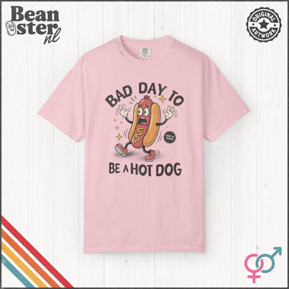 Bad Day To Be A Hot Dog Tee – Funny Retro Hotdog Shirt