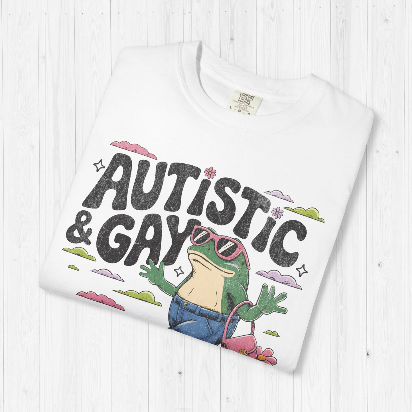 Funny Autistic and Gay Frog T-Shirt | Autism Meme Tee