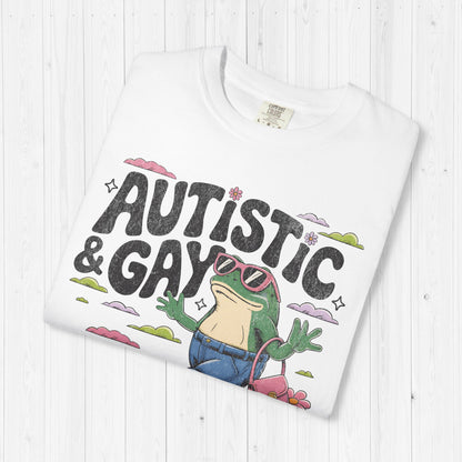Funny Autistic and Gay Frog T-Shirt | Autism Meme Tee