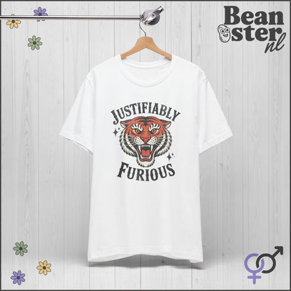 Justifiably Furious Tiger Tee | Retro Political Shirt