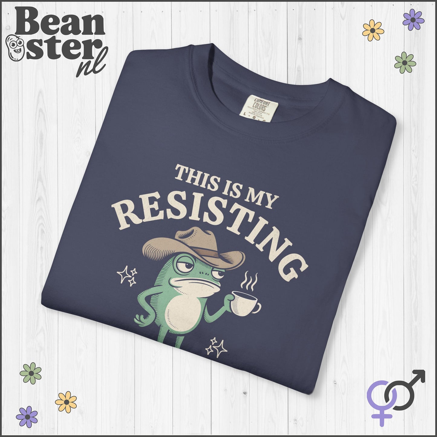 Quirky Frog Shirt – Resisting Bitch Face Tee
