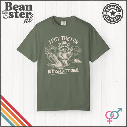 Fun in Dysfunctional Raccoon Goose Shirt – Funny Tee