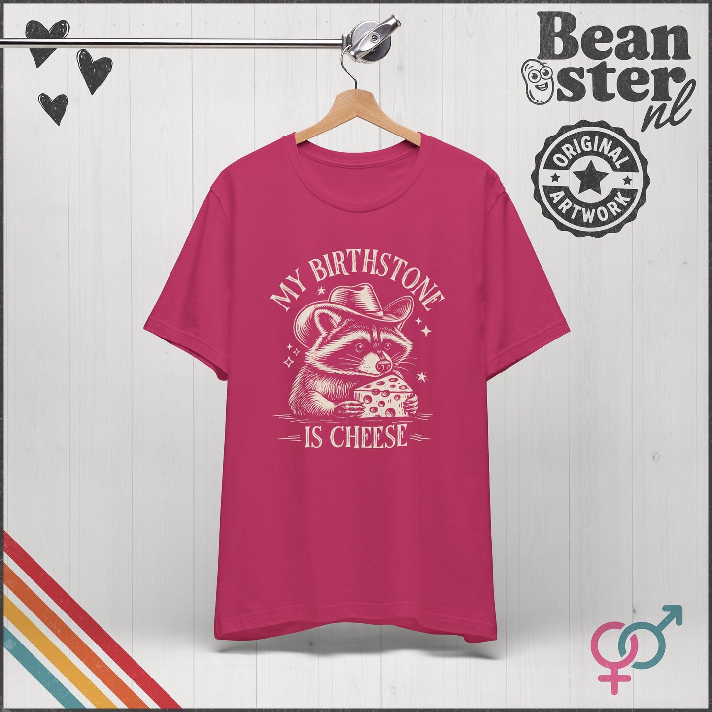 Cheese Is My Birthstone Funny Frog Tee