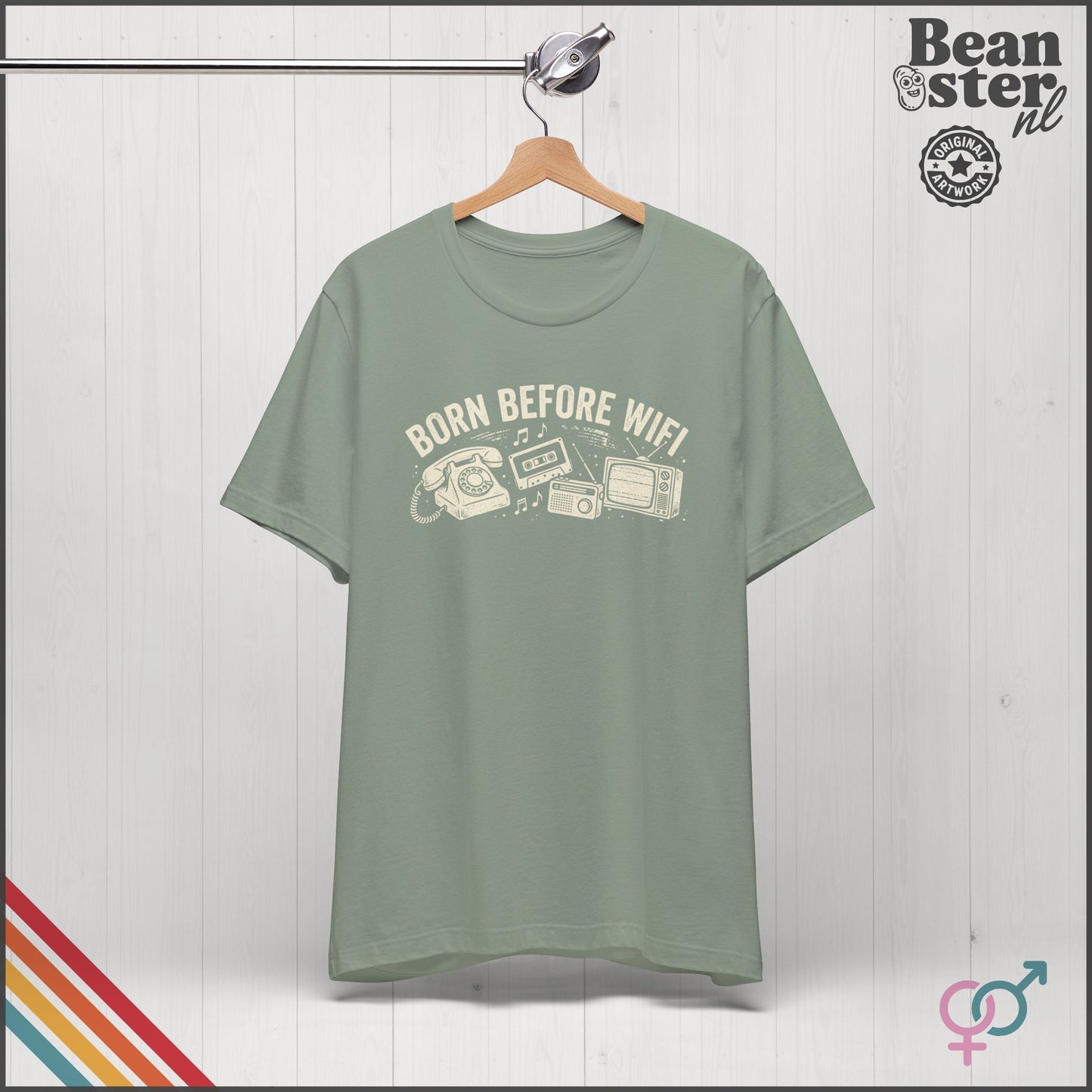 Born Before WiFi T-Shirt | Funny Vintage Gen-X Gift