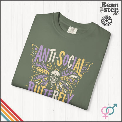 Anti Social Butterfly T-Shirt | Funny Introvert Tee