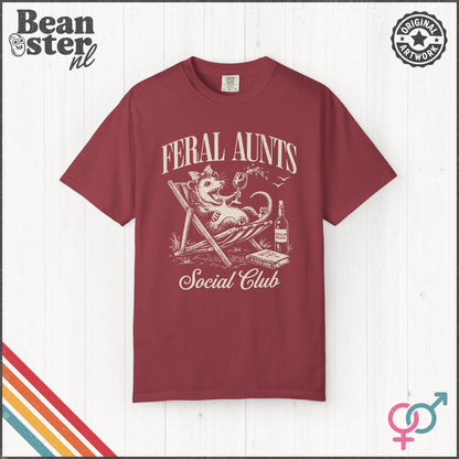 Feral Aunts Social Club T-Shirt – Funny Auntie Tee