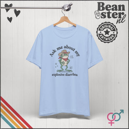 Explosive Diarrhea Frog T-Shirt | Funny Gag Tee