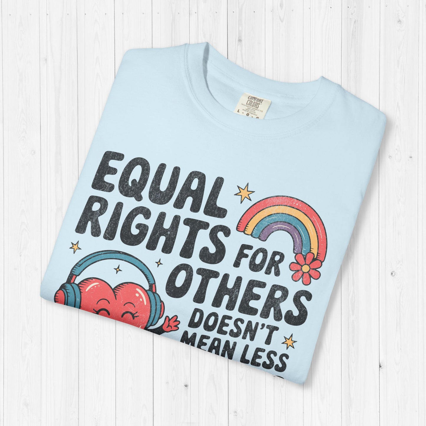 Equal Rights Retro Tee – It’s Not a Pie, It’s Justice 🍰🌈