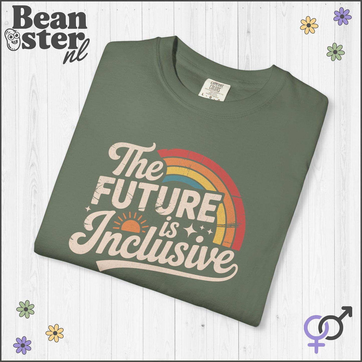The Future Is Inclusive Retro Rainbow Shirt 🌈