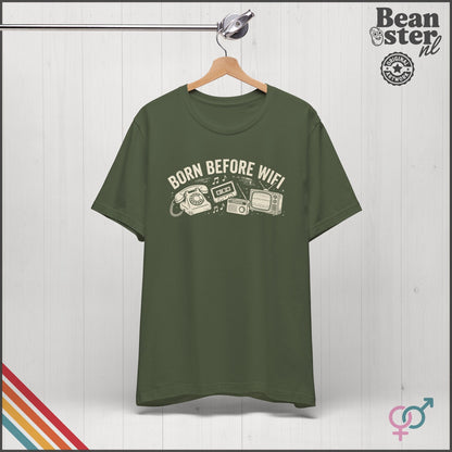 Born Before WiFi T-Shirt | Funny Vintage Gen-X Gift