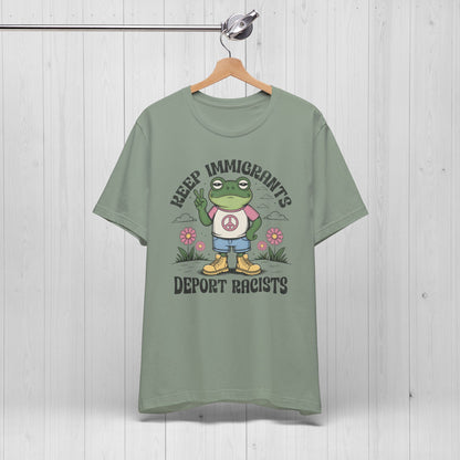 Keep Immigrants, Trade Racists Shirt – Funny Frog Tee