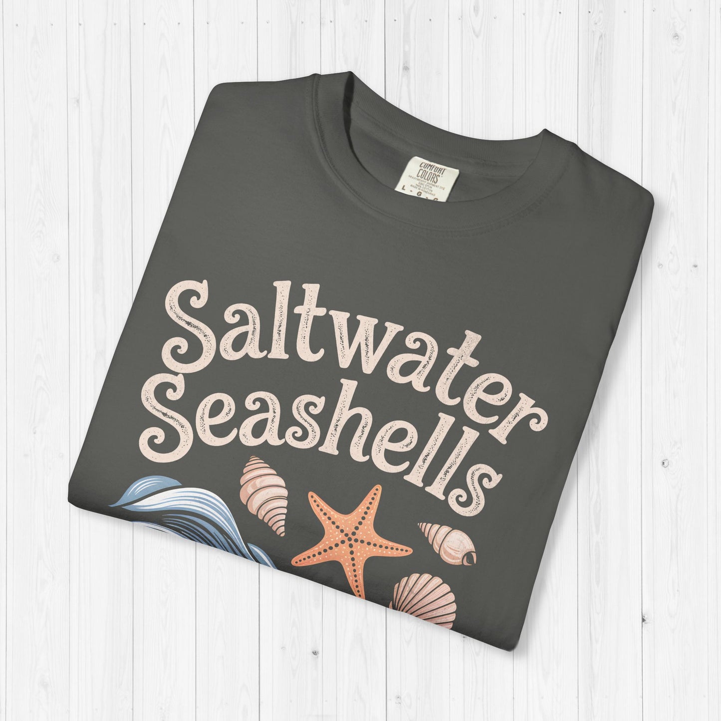 Saltwater Seashells Sunshine Tee – Vintage Beach Vibes