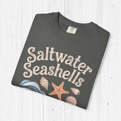 Saltwater Seashells Sunshine Tee – Vintage Beach Vibes