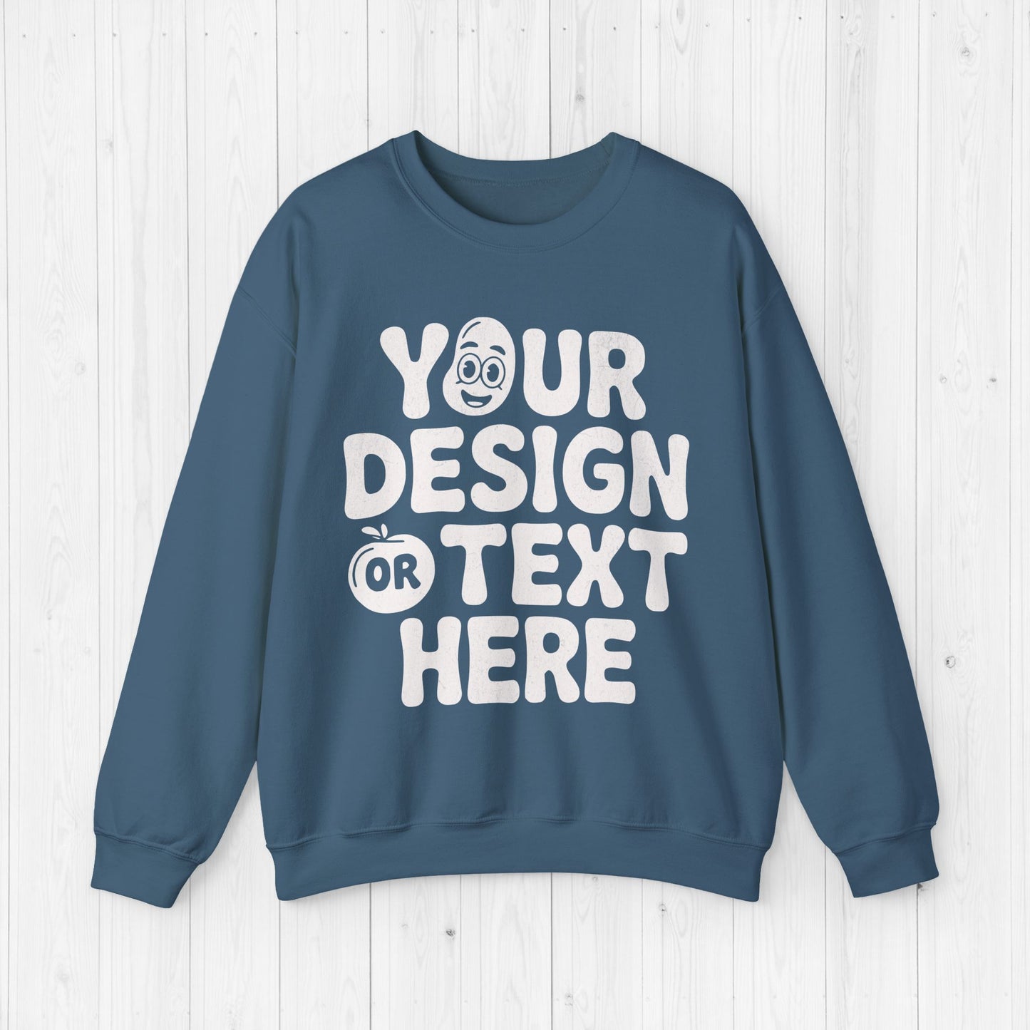 Custom Unisex Sweatshirt –  Personalized Sweater 18000