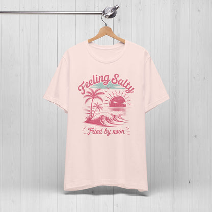Feeling Salty Retro Pink Tee – Vintage Summer Vibes Shirt