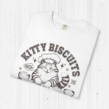 Kitty Biscuits Shirt – Cute Cat Baking Bread Tee for Cat Lovers