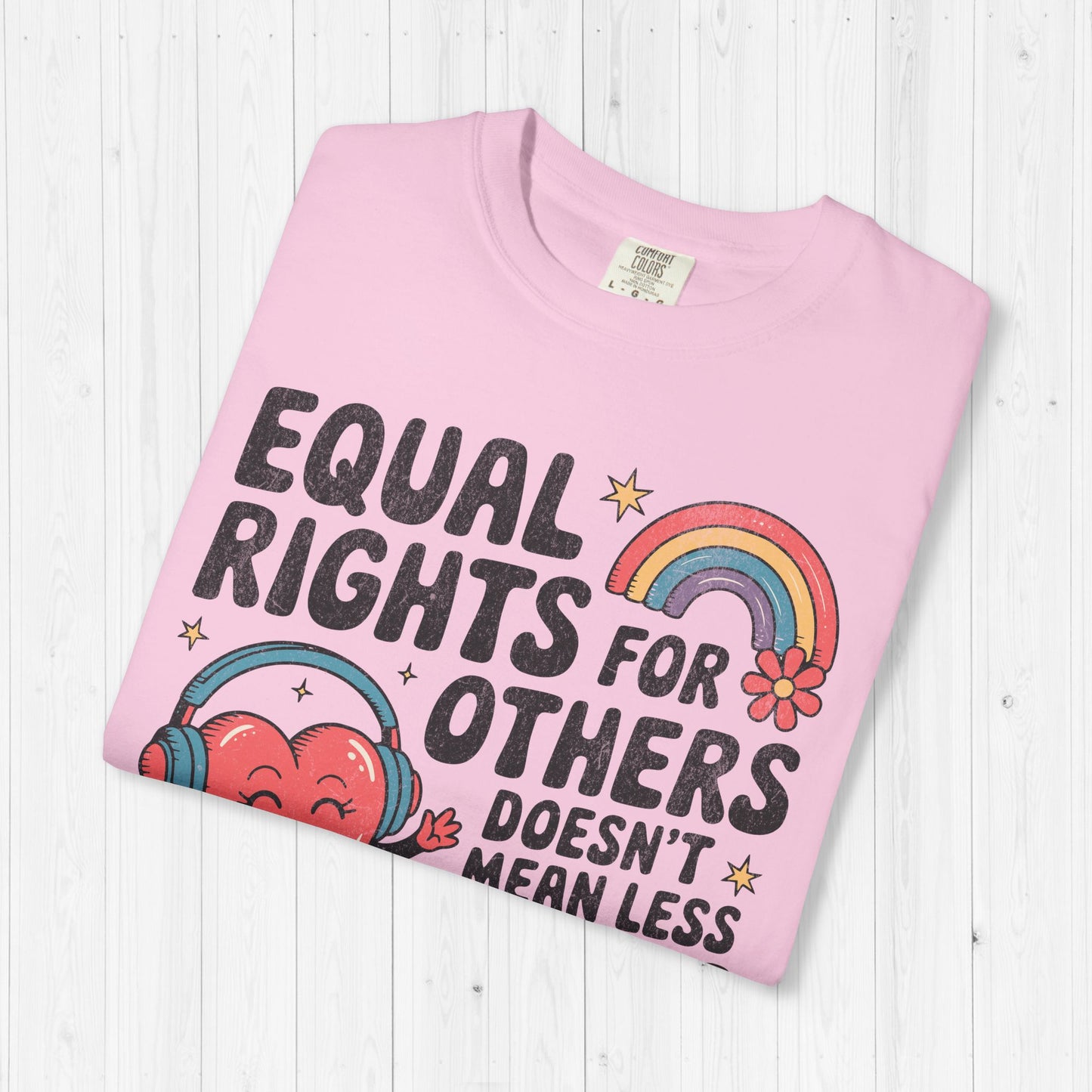 Equal Rights Retro Tee – It’s Not a Pie, It’s Justice 🍰🌈