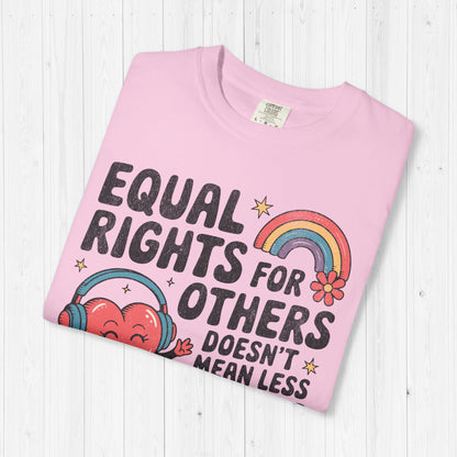 Equal Rights Retro Tee – It’s Not a Pie, It’s Justice 🍰🌈