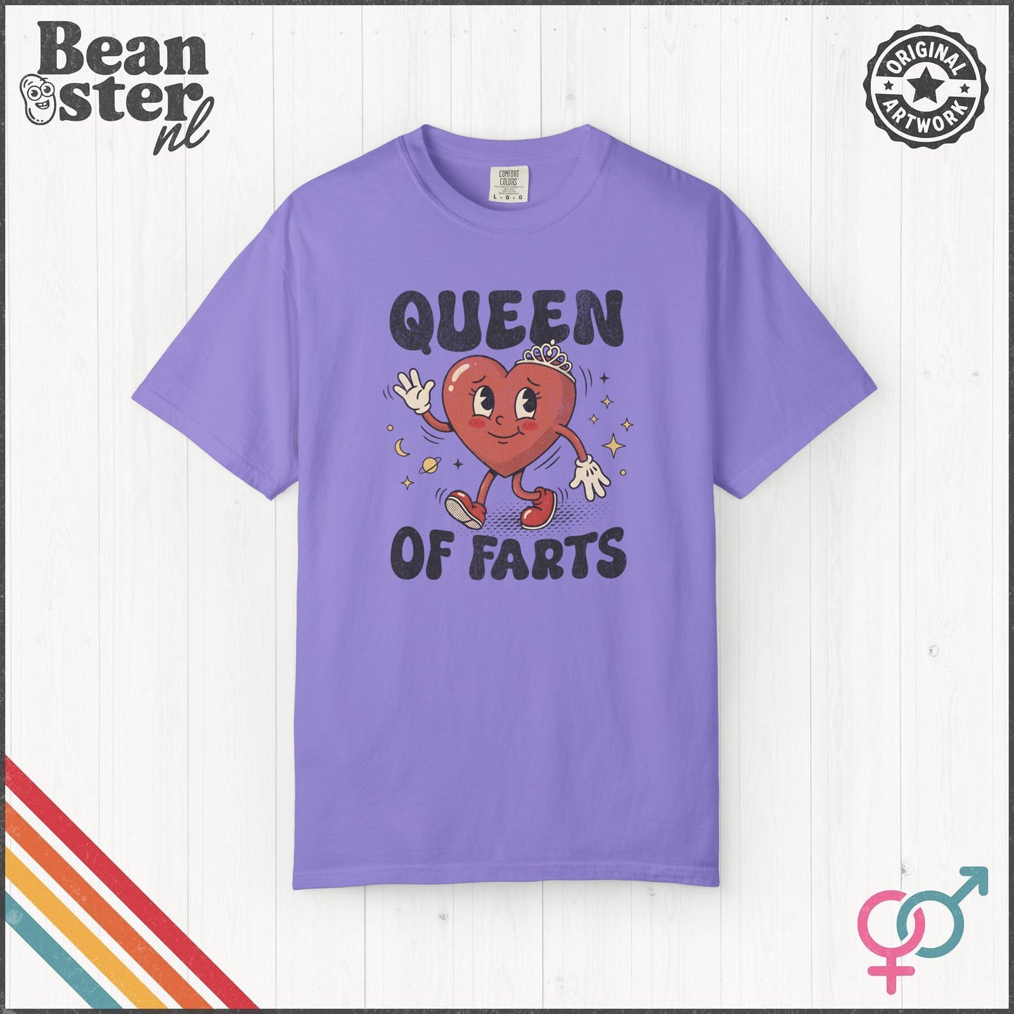 Queen Of Farts Funny T-Shirt | Gen Z Humor Tee