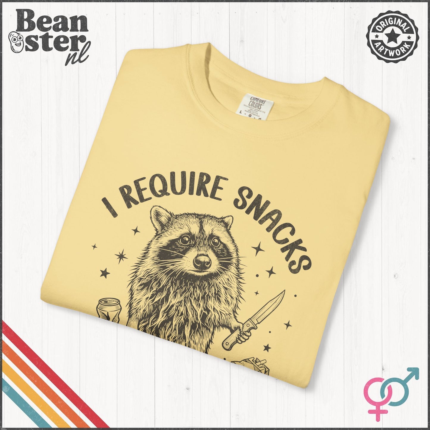 I Require Snacks T-Shirt – Funny Food Lover Tee