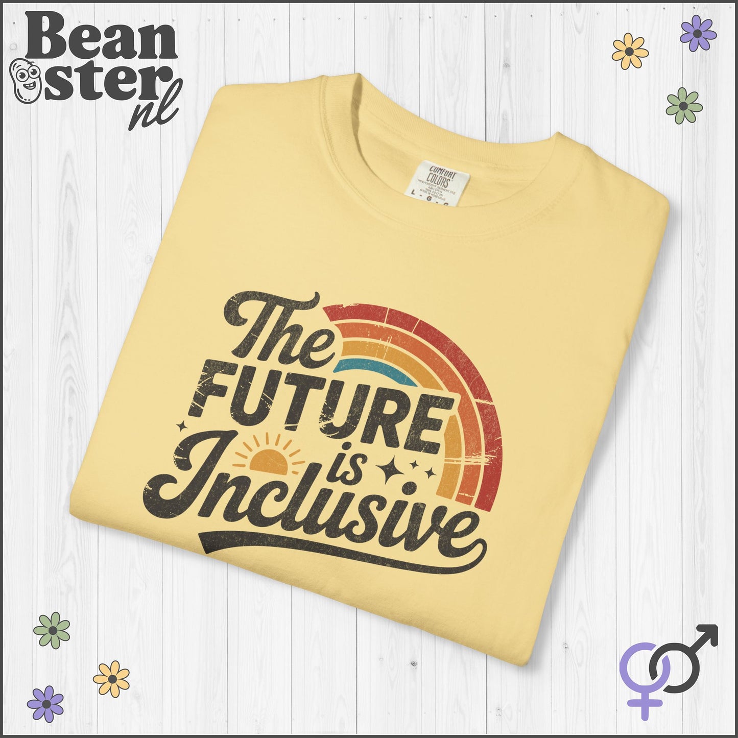 The Future Is Inclusive Retro Rainbow Shirt 🌈