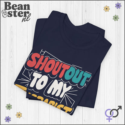 Shoutout To My Therapist Tee – Comic Style Shirt