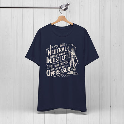 Stand for Justice – Vintage Lady Justice Protest Tee