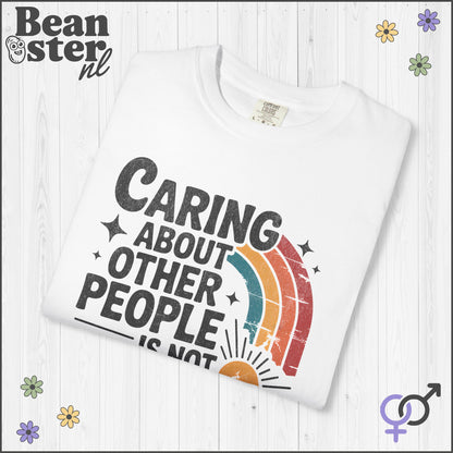 Caring About Others Is Not Political | Retro Activist Tee