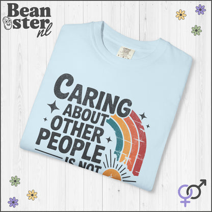Caring About Others Is Not Political | Retro Activist Tee