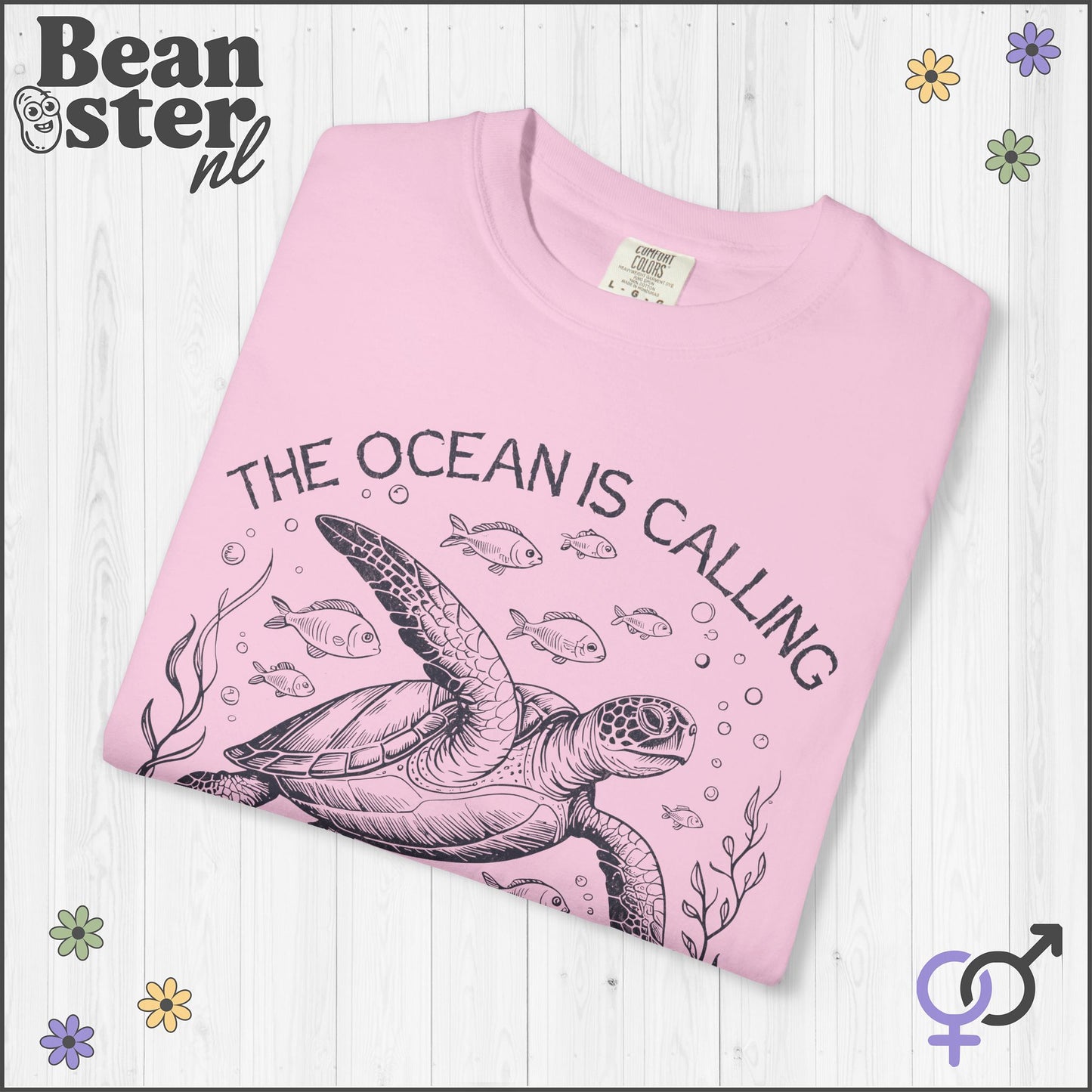 The Ocean Is Calling Vintage Sea Creatures Graphic Tee