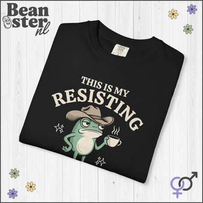 Quirky Frog Shirt – Resisting Bitch Face Tee