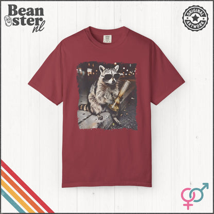 Smoking Raccoon Meme T-Shirt | Funny Vintage Animal Tee