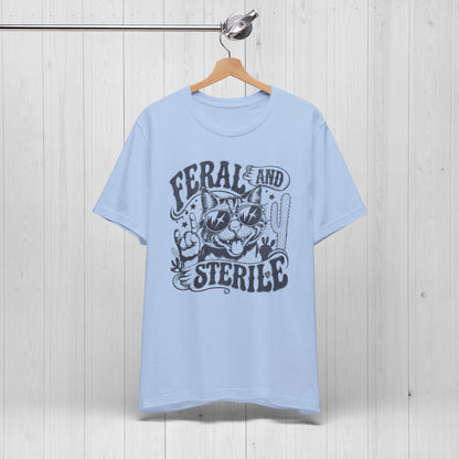 Feral and Sterile Rocker Cat Shirt – Funny Vintage Tee